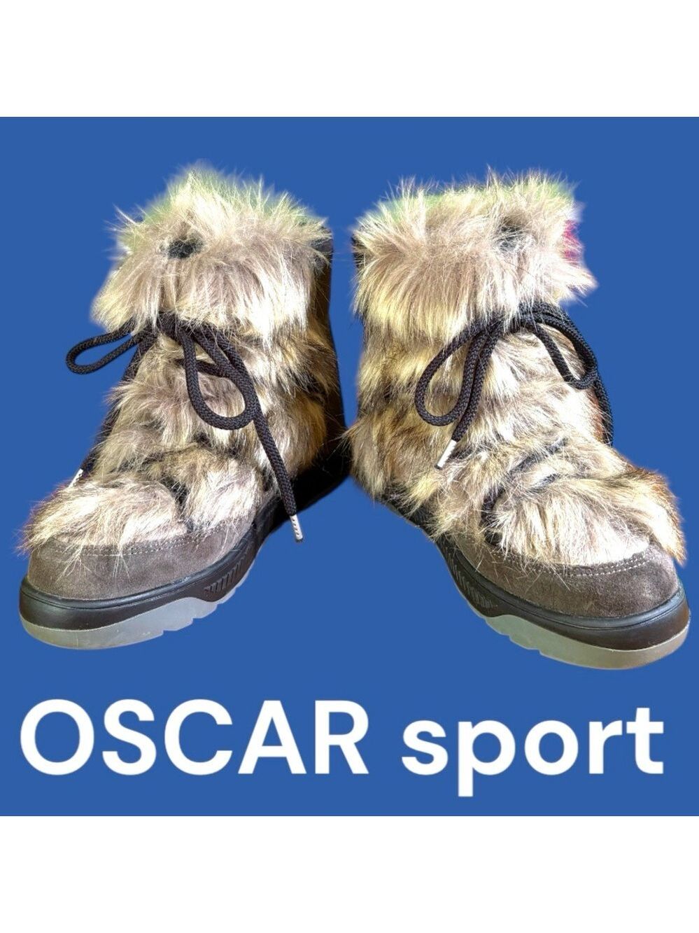 Oscar Sport-Après-Ski Winter Boots. Suede/Fur Boho Sz 8. Made in Italy. EUC!!! - Picture 5 of 16